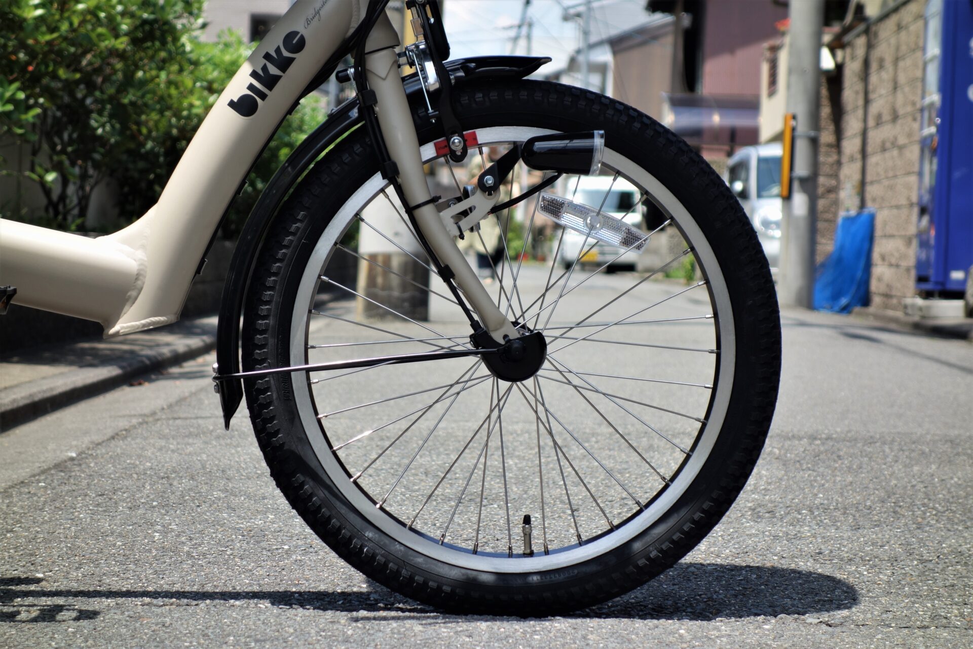 ブリヂストンの子供乗せ電動アシスト自転車がアウトレット車として入っ