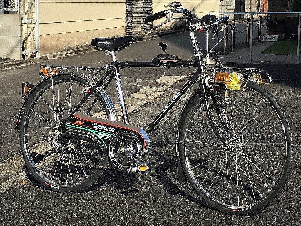 希少な自転車 昭和のスーパーカー自転車 Fuji Concorde フジ コンコルド 中古ヴィンテージ自転車 24インチ ダイアモンドフレーム が四条店に入荷致しました 京都の中古自転車 新車販売 サイクルショップ エイリン